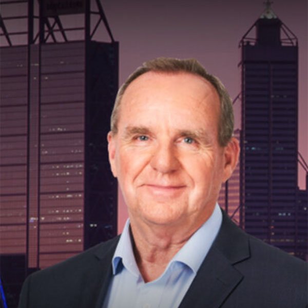 Picture showing a photo portrait of Steve Mills the presenter of the 6PR radio program Millsy at Midday.