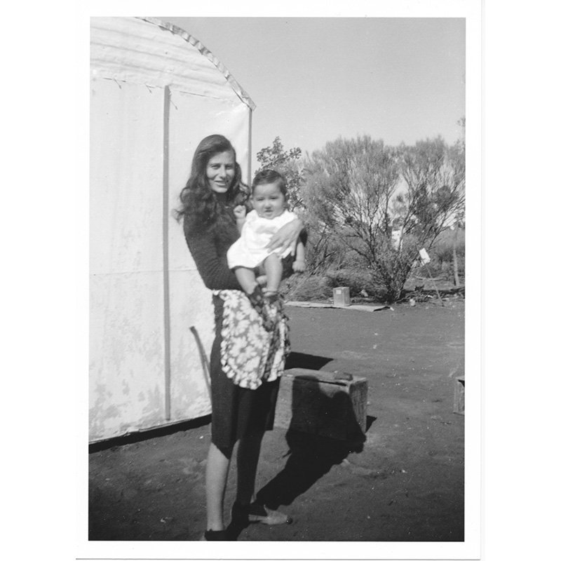 Marica Grubisa holding her son Maurice (before processing).
