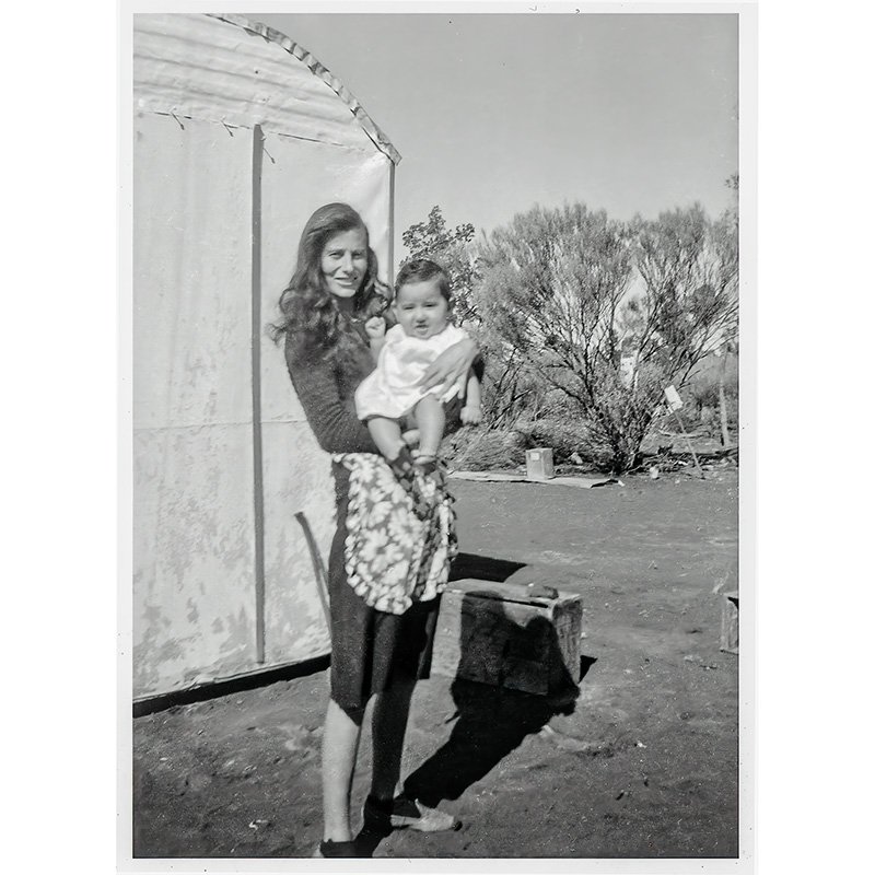 Marica Grubisa holding her son Maurice (after processing).