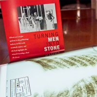 A picture showing a promotional display for the book 